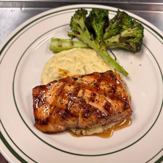 Bourbon Glazed Salmon